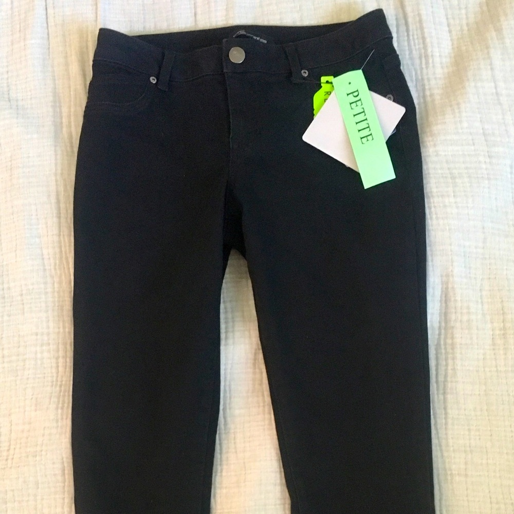 Az denim Black Skinny Cropped Stretch jeans in petite size 10P